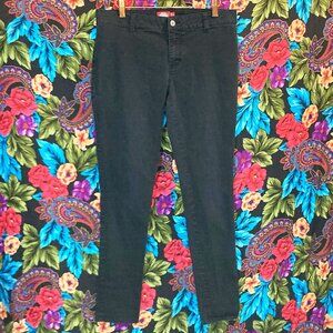 WOMEN'S DICKIES PANTS SIZE 13 SKINNY PANTS 90'S Y2K DICKYS DISTRESSED BLACK